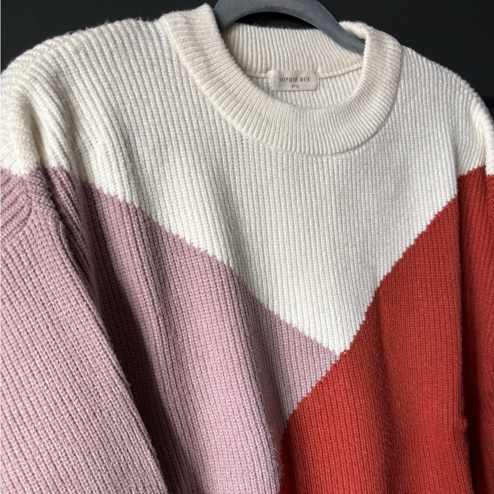 Sophie Rue Ribbed Knit Sweater in Cream - Picture 3 of 4